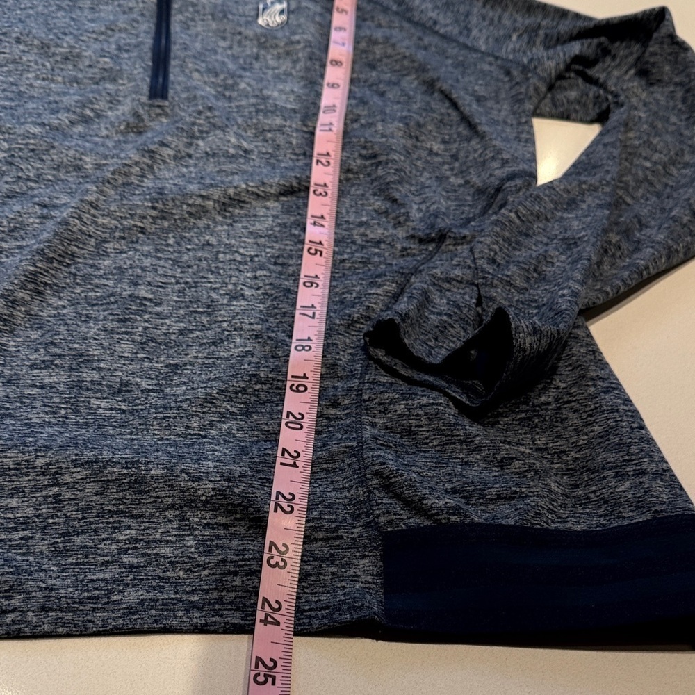 Adidas Performance Tech Quarter Zip Woman’s Pullover Jacket, Navy, Size L/XL - Picture 11 of 12